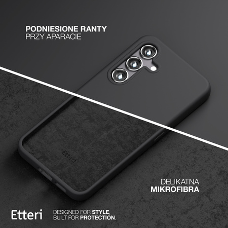 Etui Etteri Silicone Case do Samsung Galaxy S24 Plus czarne