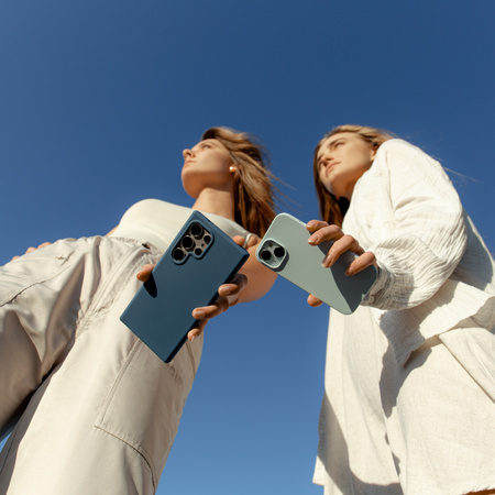 Etui Etteri Silicone Case do Samsung Galaxy S25 Ultra ciemnoniebieskie