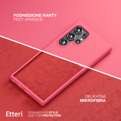 Etui Etteri Silicone Case do Samsung Galaxy S25 Ultra malinowe