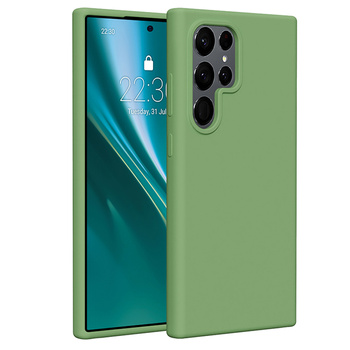 Etui Etteri Silicone Case do Samsung Galaxy S24 Ultra jasnozielone