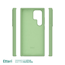 Etui Etteri Silicone Case do Samsung Galaxy S23 Ultra jasnozielone