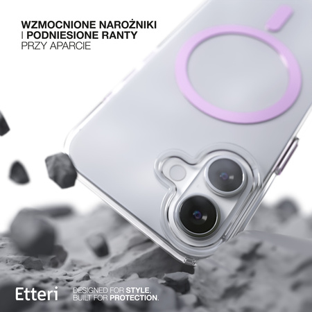 Etui Etteri Color Mag do iPhone 16 Plus 6,7" różowe