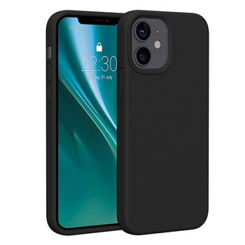 Nakładka Etteri Silicone Case do iPhone 12 / 12 Pro 6,1" czarna