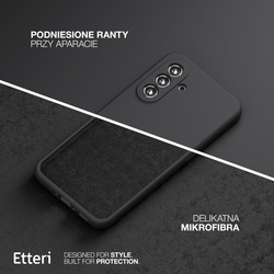 Etui Etteri Silicone Case do Samsung Galaxy S24 FE czarne