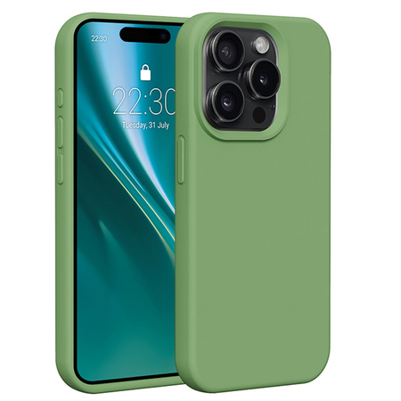 Etui Etteri Silicone Case do iPhone 15 Pro 6,1" jasnozielone