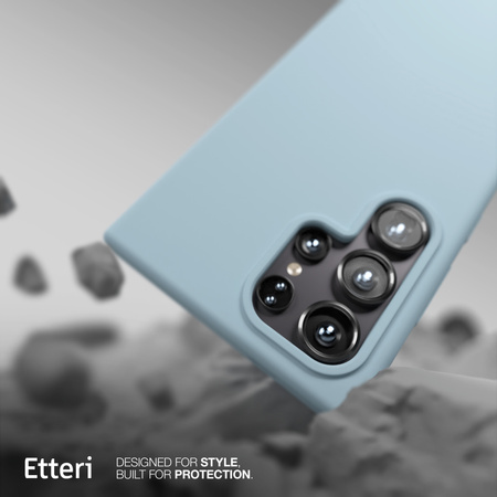 Etui Etteri Silicone Case do Samsung Galaxy S23 Ultra jasnoniebieskie