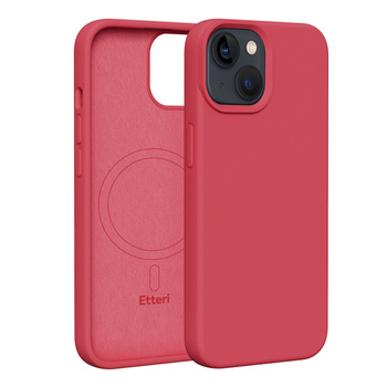 Etui Etteri Silicone Mag do iPhone 13 6,1" malinowe