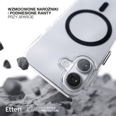 Etui Etteri Color Mag do iPhone 16 6,1" czarne