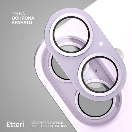 Etteri pełna ochrona aparatów do iPhone 17 różowa
