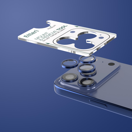 Etteri szkło na aparat do iPhone 17 Pro / 17 Pro Max niebieskie