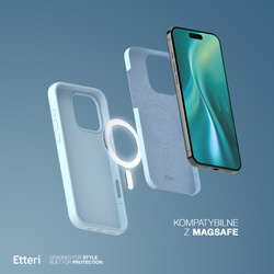 Etui Etteri Silicone Mag do iPhone 15 Pro Max 6,7" jasnoniebieskie