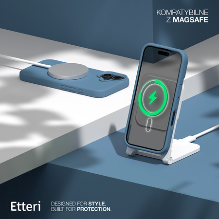 Etui Etteri Silicone Mag do iPhone 17 ciemnoniebieskie