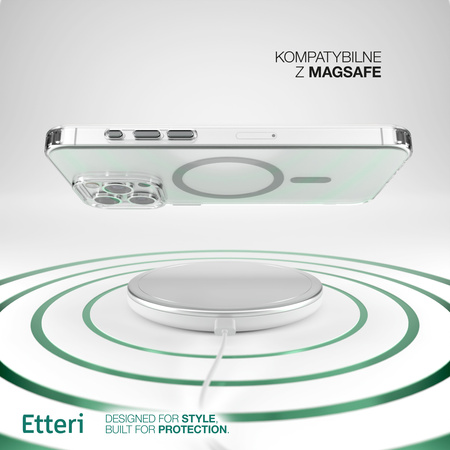 Etui Etteri Color Mag do iPhone 15 Pro Max 6,7" szare