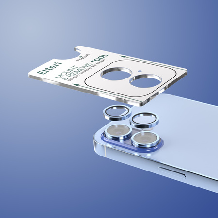 Etteri szkło na aparat do iPhone 17 niebieskie