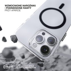 Etui Etteri Color Mag do iPhone 16 Pro Max 6,9" czarne