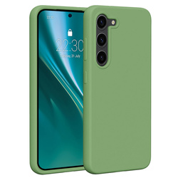 Etui Etteri Silicone Case do Samsung Galaxy S23 jasnozielone