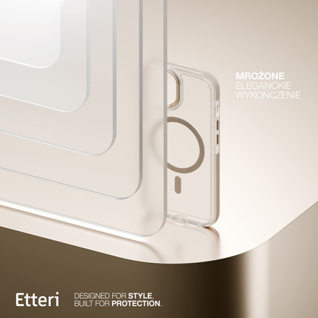 Etui Etteri Icy Mag do iPhone 15 Pro 6,1" złote