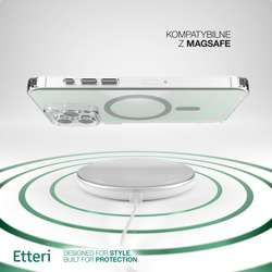 Etui Etteri Color Mag do iPhone 15 Pro 6,1" szare