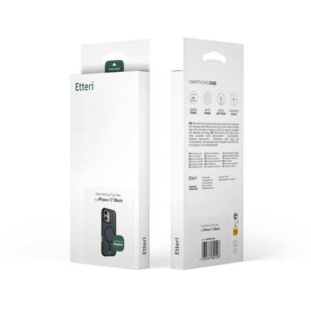 Nakładka Etteri Morning Fog do Samsung S25 Ultra czarna