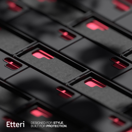 Etui Etteri Silicone Case do Samsung Galaxy S22 Ultra czarne