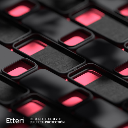 Etui Etteri Silicone Mag do iPhone 17 Pro czarne