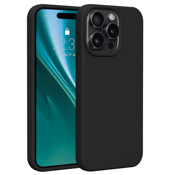 Etui Etteri Silicone Case do iPhone 15 Pro Max 6,7" czarne