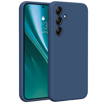 Etui Etteri Silicone Case do Samsung Galaxy A35 5G ciemnoniebieskie