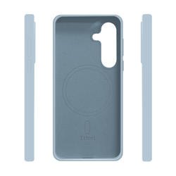 Etui Etteri Silicone Mag do Samsung Galaxy S25 jasnoniebieskie