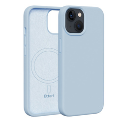 Etui Etteri Silicone Mag do iPhone 14 6,1" jasnoniebieskie