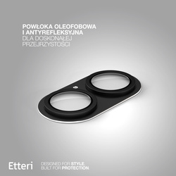 Etteri pełna ochrona aparatów do iPhone 17 czarna