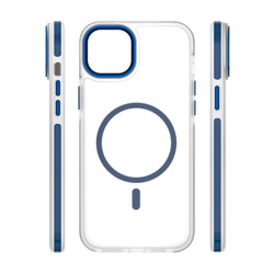 Etui Etteri Icy Mag do iPhone 15 6,1" niebieskie