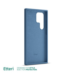 Etui Etteri Silicone Case do Samsung Galaxy S23 Ultra ciemnoniebieskie