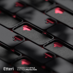 Etui Etteri Silicone Mag do iPhone 16e czarne