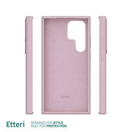 Etui Etteri Silicone Case do Samsung Galaxy S25 Ultra jasnoróżowe