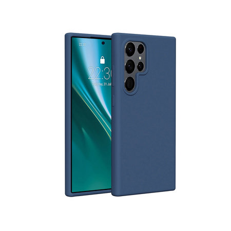Etui Etteri Silicone Case do Samsung Galaxy S25 Ultra ciemnoniebieskie