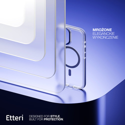 Etui Etteri Icy Mag do iPhone 17 niebieskie
