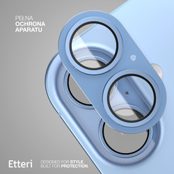 Etteri pełna ochrona aparatów do iPhone 17 niebieska