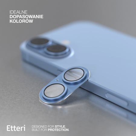 Etteri pełna ochrona aparatów do iPhone 17 niebieska