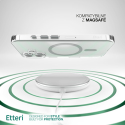 Etui Etteri Color Mag do iPhone 16 Plus 6,7" szare