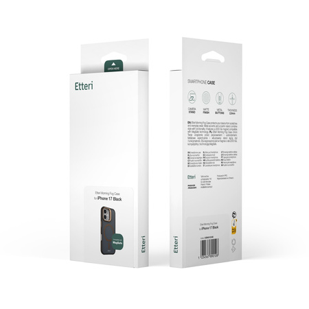 Nakładka Etteri Morning Fog do iPhone 17 Pro 6,3" brązowa