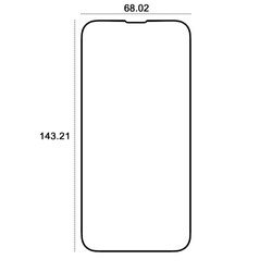 Etteri szkło hartowane 9D do iPhone 13 / 13 Pro / 14 6,1"