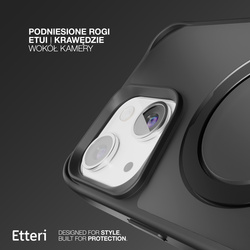 Etui Etteri Matt Mag Ring do iPhone 12 / 12 Pro 6,1" czarne