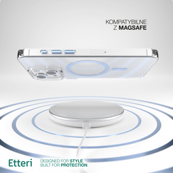 Etui Etteri Color Mag do iPhone 15 6,1" jasnoniebieskie