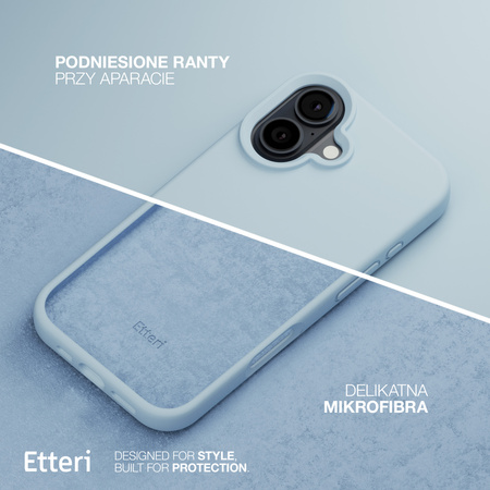 Etui Etteri Silicone Case do iPhone 16 Plus 6,7" jasnoniebieskie