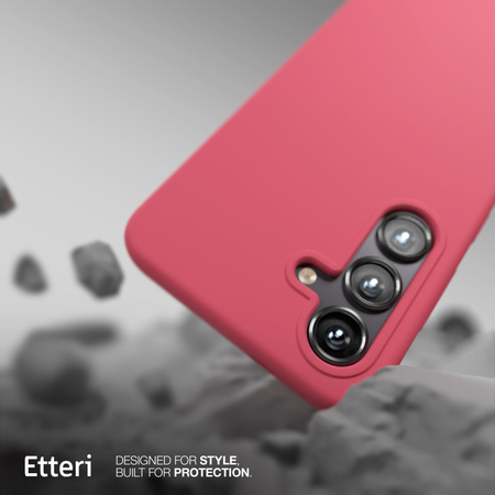 Etui Etteri Silicone Case do Samsung Galaxy S25 malinowe