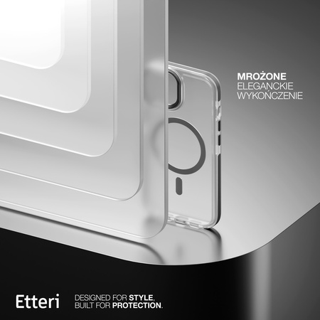Etui Etteri Icy Mag do iPhone 15 Pro 6,1" czarne