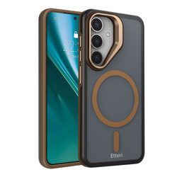 Nakładka Etteri Morning Fog do Samsung S25 brązowa