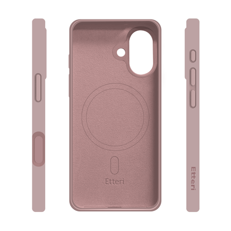 Etui Etteri Silicone Mag case do iPhone 17 jasnoróżowe