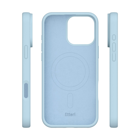 Etui Etteri Silicone Mag do iPhone 15 Pro 6,1" jasnoniebieskie