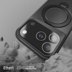 Etui Etteri Matt Mag Ring do iPhone 17 Pro czarne